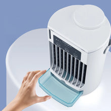 Portable Mini Air Cooler Fan LED Night Light Humidifier