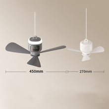 Portable USB Ceiling Fan with Remote Control Night Light and Timer