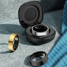5ATM Waterproof Health Monitor Smart Ring with Charging Case