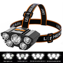 USB Rechargeable Ultra Bright Head Mounted Flashlight