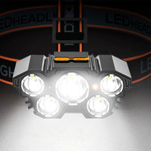 USB Rechargeable Ultra Bright Head Mounted Flashlight