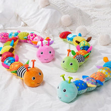Sensory Plush Caterpillar Baby Toy with Rattle Bells