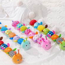 Sensory Plush Caterpillar Baby Toy with Rattle Bells