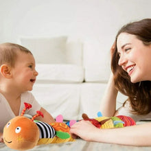Sensory Plush Caterpillar Baby Toy with Rattle Bells