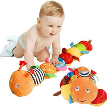 Sensory Plush Caterpillar Baby Toy with Rattle Bells