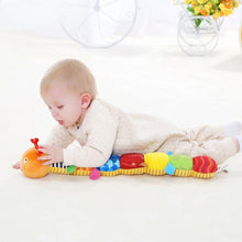 Sensory Plush Caterpillar Baby Toy with Rattle Bells