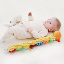 Sensory Plush Caterpillar Baby Toy with Rattle Bells