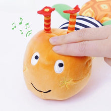 Sensory Plush Caterpillar Baby Toy with Rattle Bells
