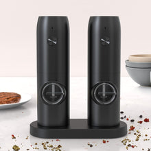 Rechargeable Electric Salt and Pepper Grinder Set with Base