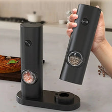 Rechargeable Electric Salt and Pepper Grinder Set with Base
