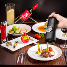 Rechargeable Electric Salt and Pepper Grinder Set with Base