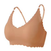 5pcs Breathable Wireless Design Women's Wave-Shaped Seamless Bras