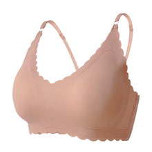5pcs Breathable Wireless Design Women's Wave-Shaped Seamless Bras