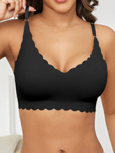 5pcs Breathable Wireless Design Women's Wave-Shaped Seamless Bras