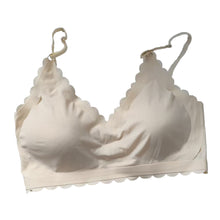 5pcs Breathable Wireless Design Women's Wave-Shaped Seamless Bras