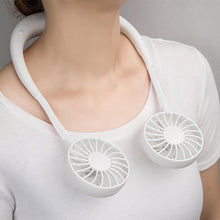 Mini USB Portable Neck Fan with Light