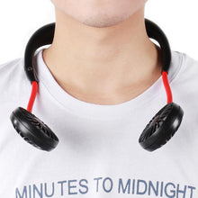 Mini USB Portable Neck Fan with Light