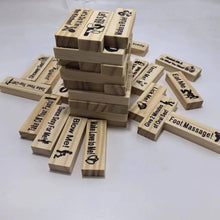 Valentine Tumbling Tower Stacking Blocks Game For Adults Couples Night Party