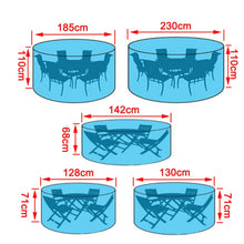 Patio Garden Heavy Duty Table Covers Circular Furniture Cover