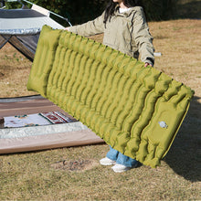 Inflatable Camping Mattress Sleeping Pad with Built-in Pillow and Pump