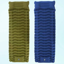 Inflatable Camping Mattress Sleeping Pad with Built-in Pillow and Pump