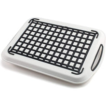 2pcs Anti-Slip Rectangular Plastic Dinner Drinks Serving Tray