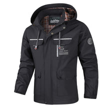 Men's Outdoor Multi-Pocket Hooded Cargo Jacket