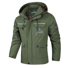 Men's Outdoor Multi-Pocket Hooded Cargo Jacket