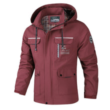 Men's Outdoor Multi-Pocket Hooded Cargo Jacket