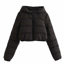 Women's Cotton-Padded Coat Lightweight Solid Color Warm Jacket