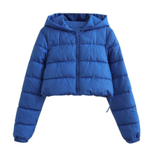 Women's Cotton-Padded Coat Lightweight Solid Color Warm Jacket