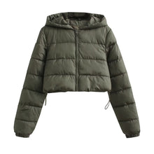 Women's Cotton-Padded Coat Lightweight Solid Color Warm Jacket