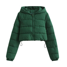 Women's Cotton-Padded Coat Lightweight Solid Color Warm Jacket