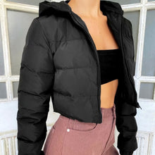 Women's Cotton-Padded Coat Lightweight Solid Color Warm Jacket