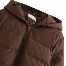 Women's Cotton-Padded Coat Lightweight Solid Color Warm Jacket