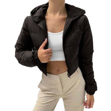 Women's Cotton-Padded Coat Lightweight Solid Color Warm Jacket