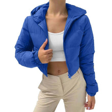 Women's Cotton-Padded Coat Lightweight Solid Color Warm Jacket