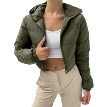 Women's Cotton-Padded Coat Lightweight Solid Color Warm Jacket