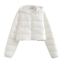 Women's Cotton-Padded Coat Lightweight Solid Color Warm Jacket