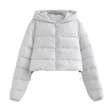 Women's Cotton-Padded Coat Lightweight Solid Color Warm Jacket