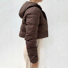 Women's Cotton-Padded Coat Lightweight Solid Color Warm Jacket