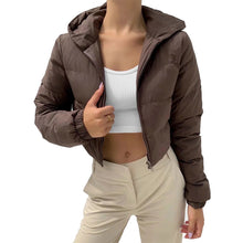 Women's Cotton-Padded Coat Lightweight Solid Color Warm Jacket