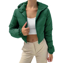 Women's Cotton-Padded Coat Lightweight Solid Color Warm Jacket