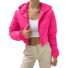 Women's Cotton-Padded Coat Lightweight Solid Color Warm Jacket
