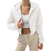 Women's Cotton-Padded Coat Lightweight Solid Color Warm Jacket