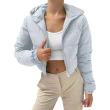 Women's Cotton-Padded Coat Lightweight Solid Color Warm Jacket