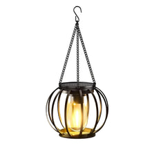 Solar Lantern Outdoor Waterproof Retro Iron Art Decoration Lighting