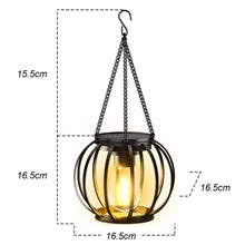 Solar Lantern Outdoor Waterproof Retro Iron Art Decoration Lighting