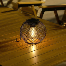 Solar Lantern Outdoor Waterproof Retro Iron Art Decoration Lighting