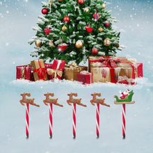 Santa Claus Reindeer Set Solar Powered Christmas Pathway Lights